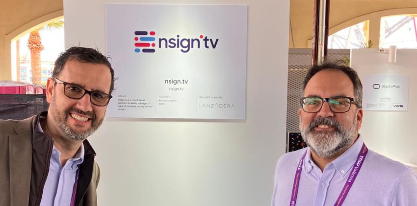 Albert Baranera, Managing Director and y Germán Talón, CTO, nsign.tv.