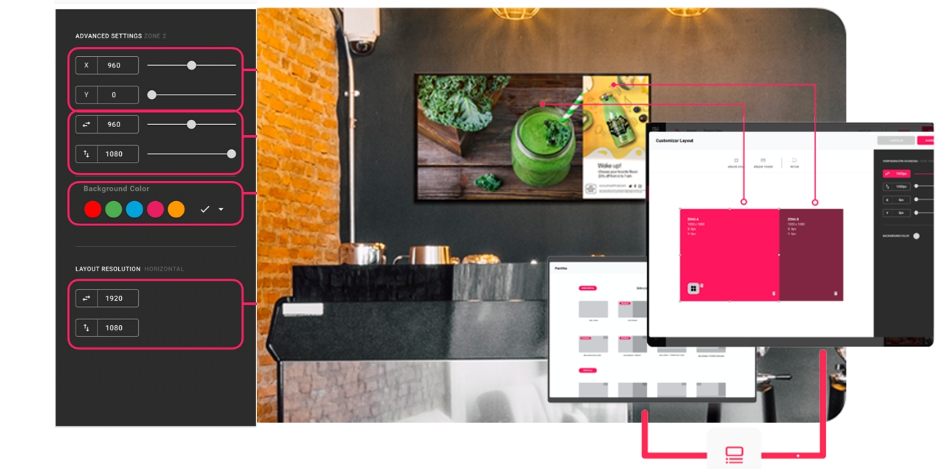 Enhance your digital exhibition with the layout configurator.