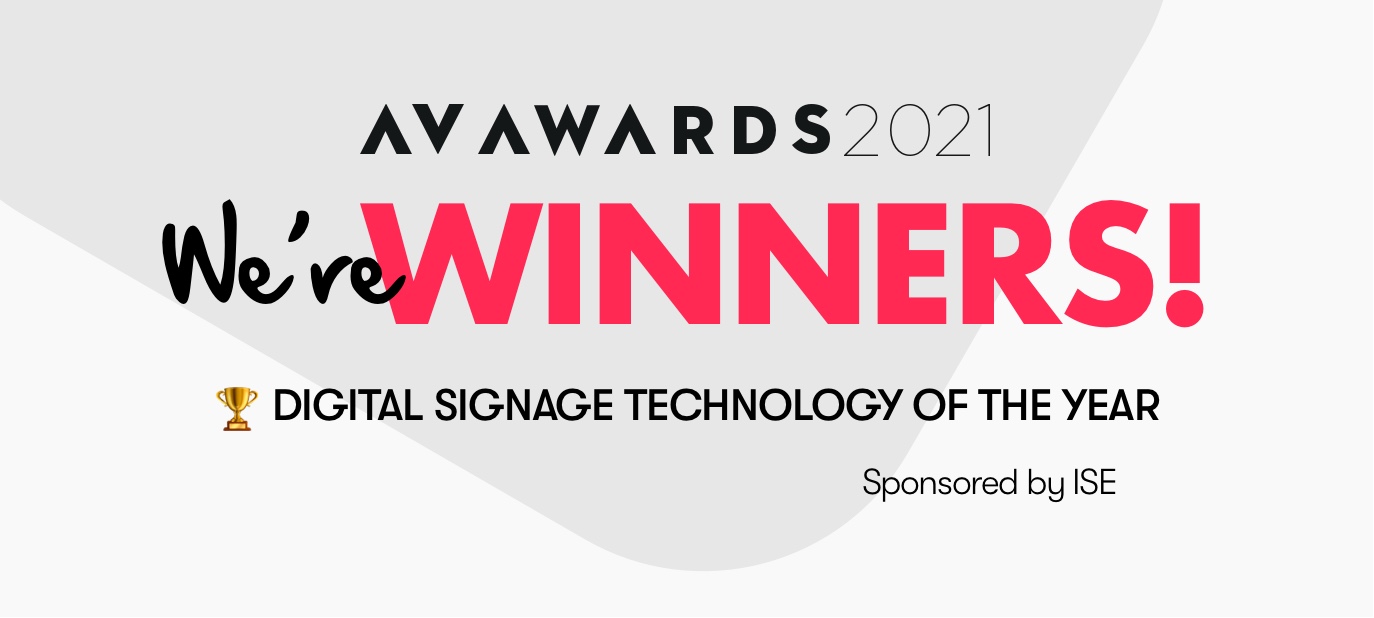 nsign.tv wins 2021 AV Award as Digital Signage Technology of the Year
