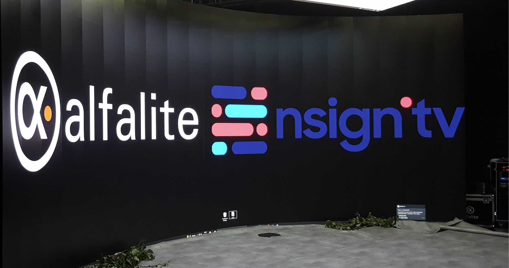 nsign.tv integrates its digital signage platform into Alfalite's LED screens
